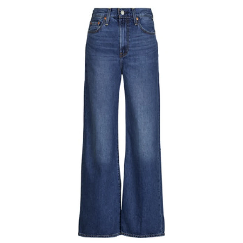 Image of Levis RIBCAGE WIDE LEG H223 womens Flare / wide jeans in Blue