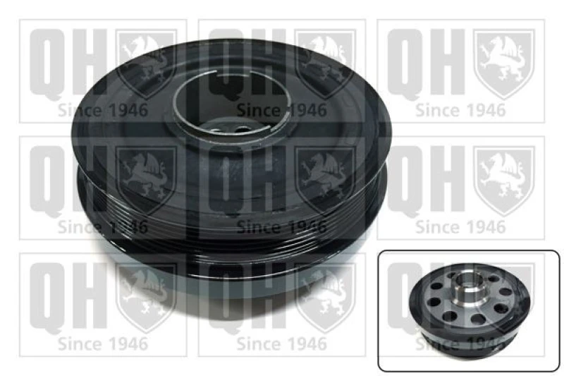 Image of QUINTON HAZELL Crankshaft pulley QUINTON HAZELL QCD189