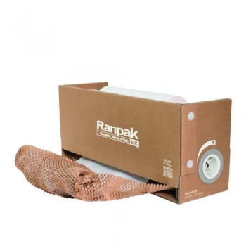 Image of Geami WrapPak Die Cut Kraft Paper in Dispenser 93557