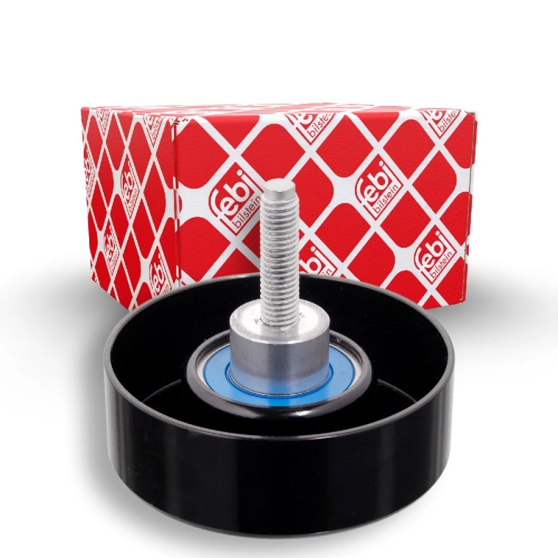 Image of FEBI BILSTEIN 24618 Idler Pulley with screw Metal Deflection/Guide Pulley,v-ribbed belt (312)