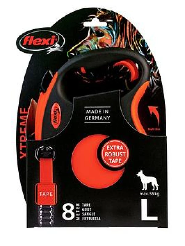 Image of Flexi Xtreme Tape 8M Orn - 811173 - Flexi 10FLEXI209