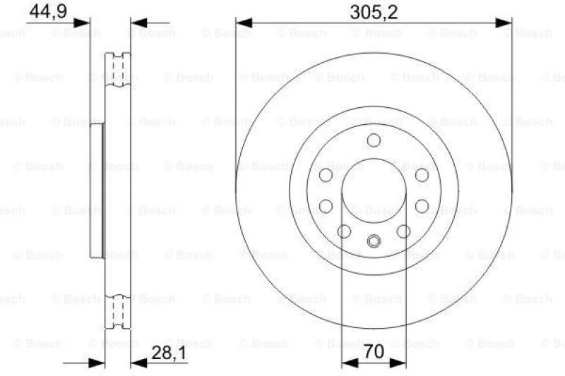 Image of Brake disc Bosch 0 986 479 325