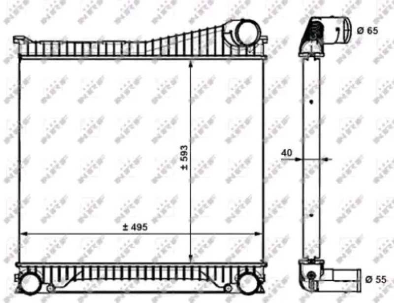 Image of NRF 30913 Intercooler Intercooler,charger (468)