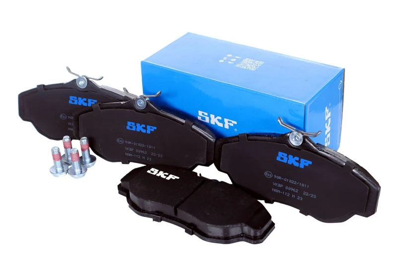 Image of SKF VKBP 80962 Brake pad set not prepared for wear warning indicator Brake Pad Set,disc brake (402)