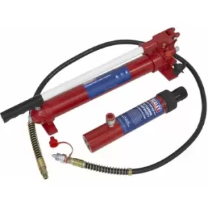 image of RE97.10-COMBO Push RAM with Pump & Hose Assembly - 10tonne - Sealey