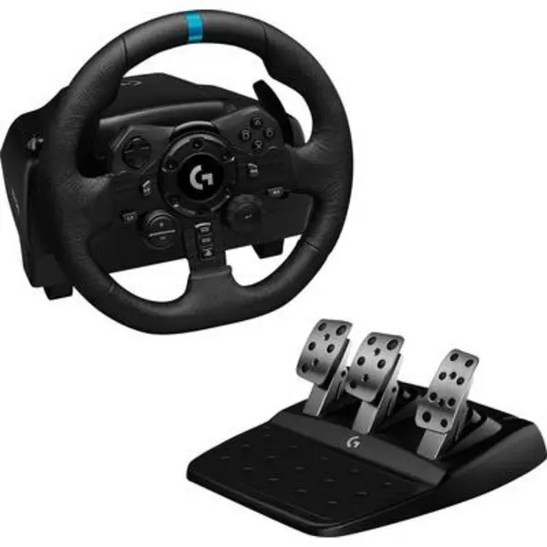 image of Logitech Gaming G923 Steering wheel USB PlayStation 5, PlayStation 4, PC Black 941-000149