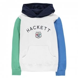 image of Hackett Hacket Logo Hoodie - White 800