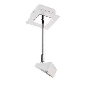 Image of Filippo Telescopic Spot Light 1 Light 5W 3000K, 450lm, Matt White/Polished Chrome, 3yrs Warranty