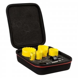 image of Starrett KDC06021 8 Piece General Purpose Hole Saw Set