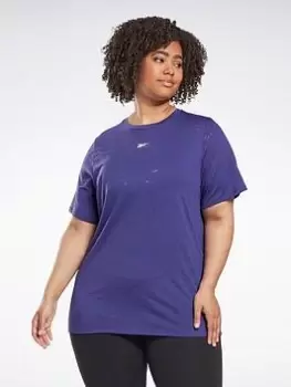 Image of Reebok Burnout T-Shirt (plus Size), Black, Size 1X, Women
