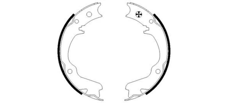 Image of Handbrake shoes TEXTAR 91055400
