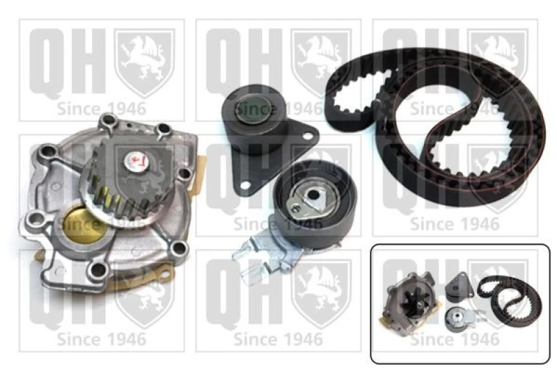 Image of QUINTON HAZELL Water pump and timing belt kit QUINTON HAZELL QBPK7580