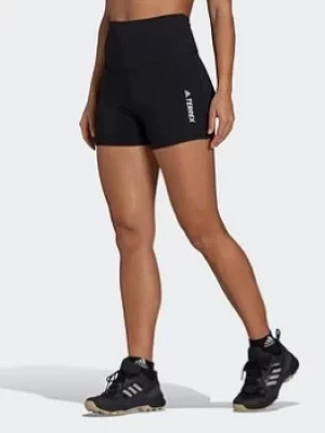 Image of adidas Terrex Multi Primeblue Shorts, Black, Size 16, Women