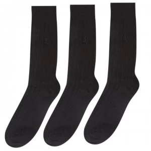 Image of Pringle 3 Pack Rib Socks - Black