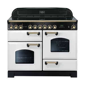 Image of Rangemaster 114160 CDL110ECWH-B Classic Deluxe 110cm Ceramic Range Cooker Royal Pearl