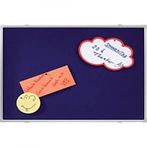Image of Franken Wall Mountable Notice Board 180 x 120cm Blue