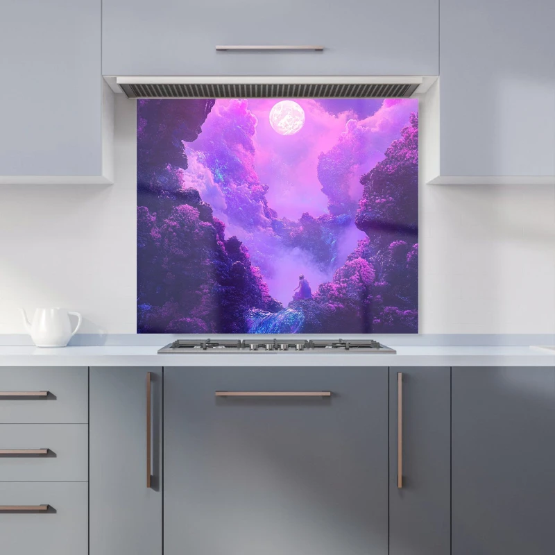 Image of Designer Kitchen Splashbacks Elena Sable: 00053 Kitchen Splashback Size: 600mm x 750mm Multicolor Unisex 600mm x 750mm