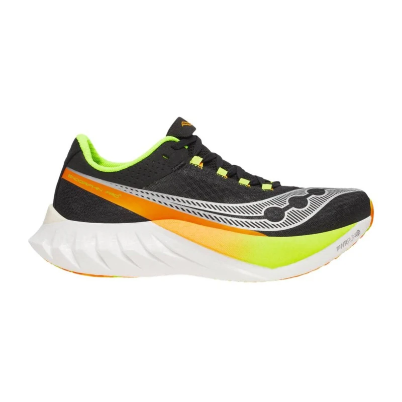 Image of Saucony Endorphin Pro 4 Black Yellow AW25 Shoes, Size 42,5 - EUR