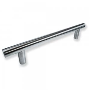 image of LocksOnline Guardsman Satin Stainless Steel Bolt Through Door Pull Handle - 25mm Bar