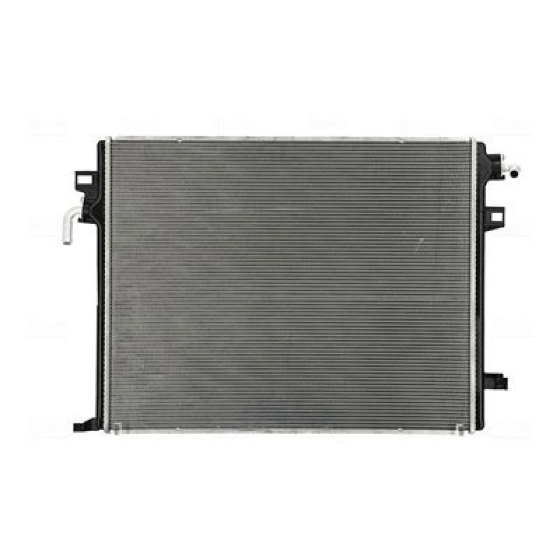 Image of NISSENS 607458 Engine radiator Aluminium, Brazed cooling fins, without expansion tank, without gasket/seal Radiator,engine cooling (470)