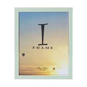 Image of 8" x 10" - iFrame Silver Plated Frame with Green Epoxy