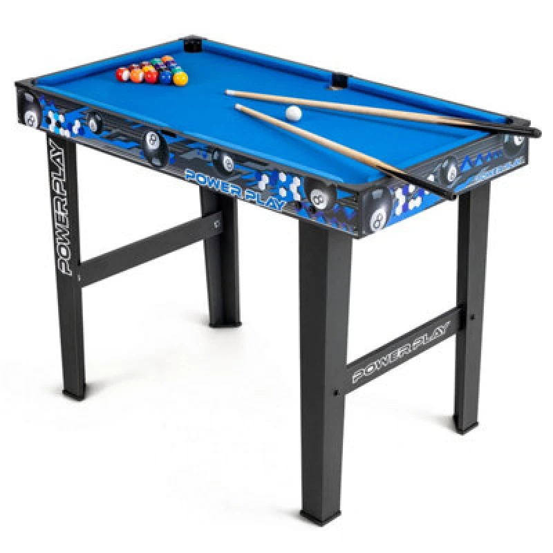 Image of Toyrific Power Play 3ft Stand Up Pool Table Game, Kids Pool Game, Arcade Game For Kids With Ergonomic Handles, Outdoor Indoor Use