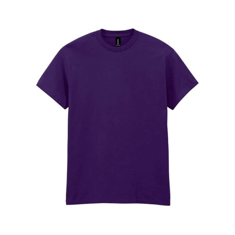 Image of Gildan Mens Heavy Cotton T-Shirt in Purple Size: Medium Purple Male M