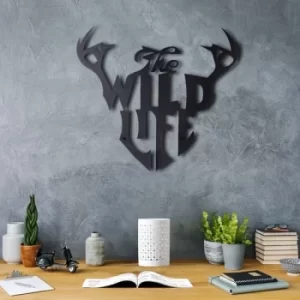 Image of Wild Life Black Decorative Metal Wall Accessory