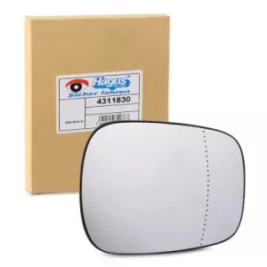 Image of VAN WEZEL Wing Mirror Glass * HAGUS * 4311830 Side Mirror Glass,Mirror Glass RENAULT,KANGOO (KC0/1_),KANGOO Express (FC0/1_)