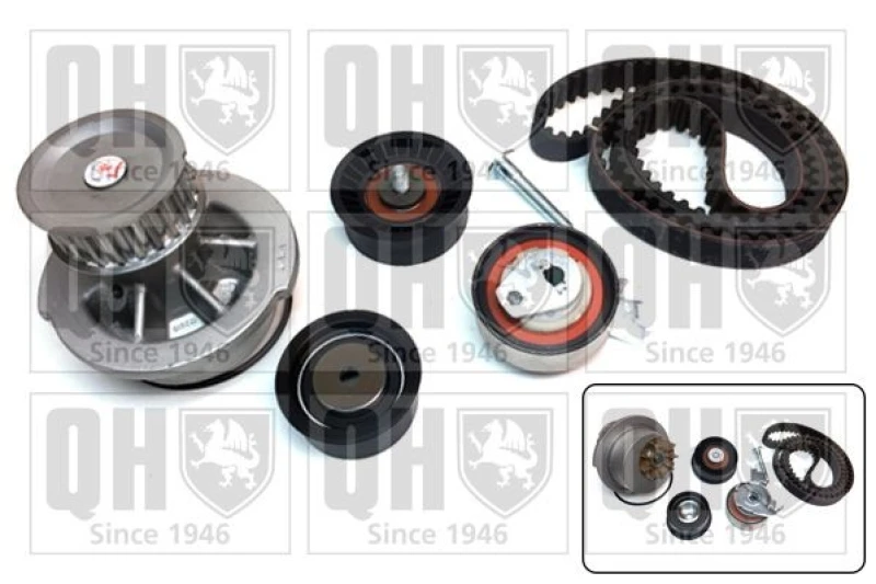 Image of QUINTON HAZELL Water pump and timing belt kit QUINTON HAZELL QBPK2730