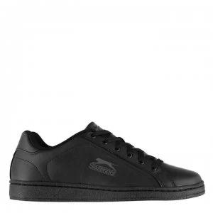 Image of Slazenger Ash Lace Mens Trainers - Black/Charcoal