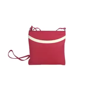 Image of Eastern Counties Leather Womens/Ladies Aimee Colour Band Handbag (One size) (Pink/White)