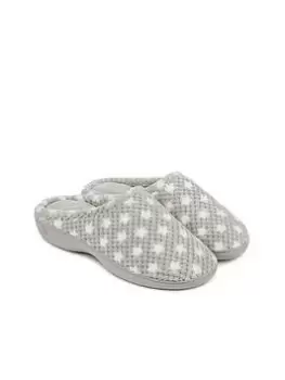 Image of TOTES POPCORN MULE WITH 360 COMFORT, MEMORY FOAM & PILLOWSTEP, Grey, Size 5, Women