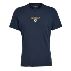 Image of Barbour Mens Emblem Tee Navy Medium
