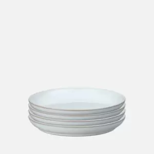 Image of Denby White Speckle Medium Plates - Set of 4