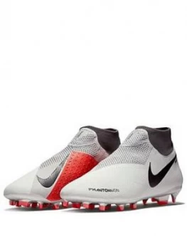 image of Nike Mens Phantom Vision Pro Dynamic Fit Firm Ground Football Boot Grey Size 9 Men