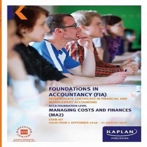 Image of MA2 - MANAGING COSTS AND FINANCE - EXAM KIT Paperback / softback 2018