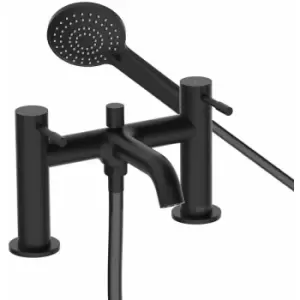 Image of Bristan - Mila Bath Shower Mixer Tap Pillar Mounted - Black
