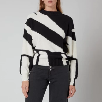 Image of Hugo Boss Falva Stripe Jumper Open Miscellaneous Size S Women