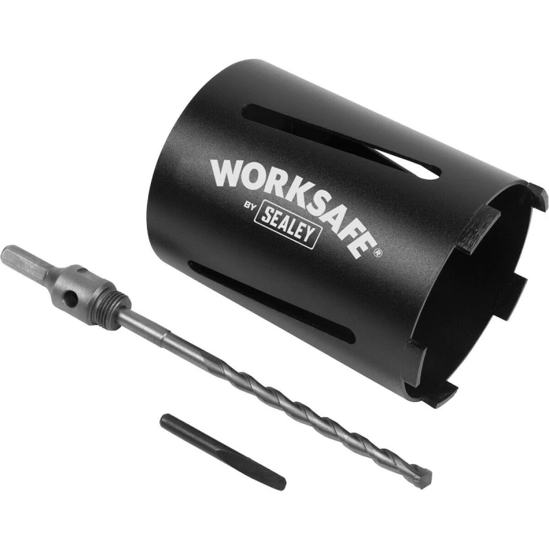 Image of Loops 117mm x 150mm - Dry Diamond Core Drill Hole Saw - Hex Drive Adaptor - Drill Bit Multi
