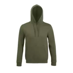 image of SOLS Snake Unisex Hooded Sweatshirt / Hoodie (L) (Dark Green)