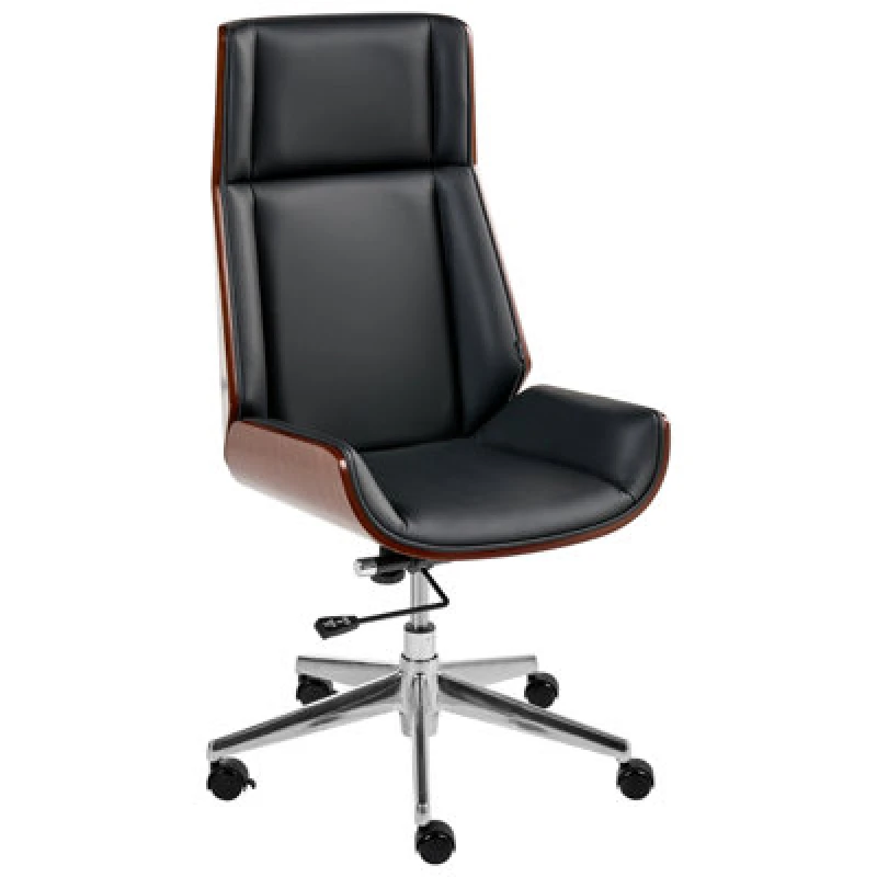 Image of Beliani Executive Chair Tamarack Faux Leather Black