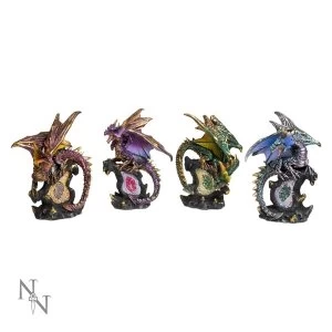 Image of Protector Dragons Set of 4 Statue