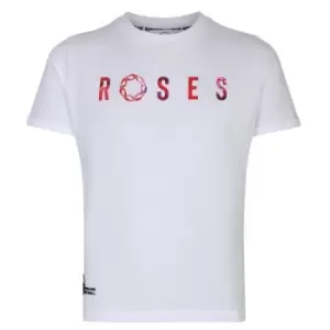 Image of England Netball England Netball Roses Graffiti Supporters T Shirt - White