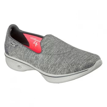 image of Skechers GoWalk 4 Achiever Ladies Shoes - Grey Heather