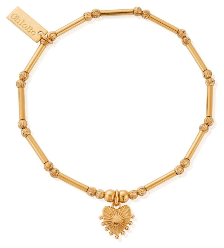 Image of ChloBo GBMCTN3197 Dainty Moon Cut Sparkle Glowing Beauty Jewellery