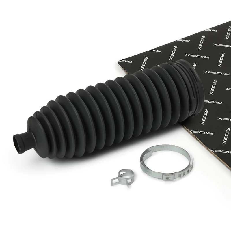 Image of RIDEX 191B0010 Steering Rack Boot Front Axle, Thermoplast Thermoplast Bellow,steering (191)