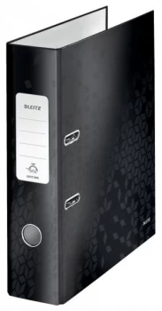 Image of Leitz 180 WOW Lever Arch File A4 80mm Black Pack 10