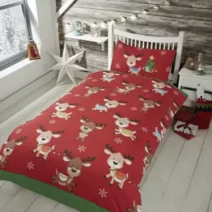 Image of Rudolph and Friends Single Duvet Cover