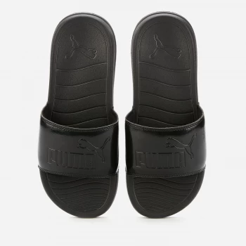 Image of Puma Womens Popcat 20 Slide Sandals - Puma Black/Puma Black - UK 6